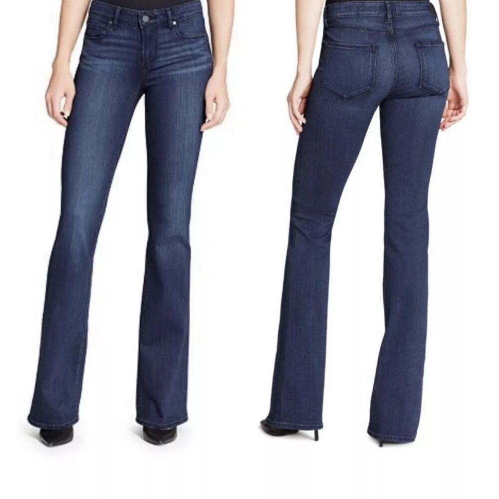 PAIGE Blue Boot Cut Jeans Classic Style